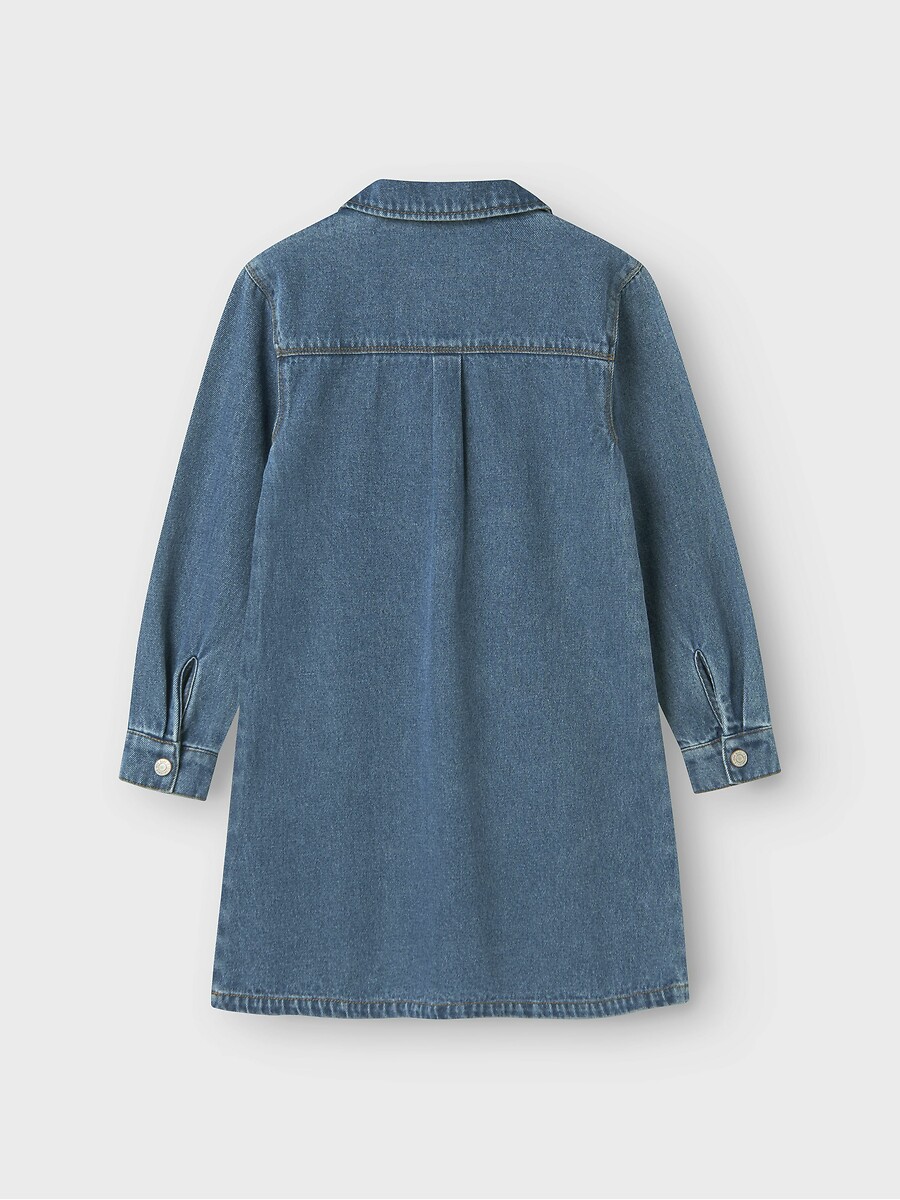 DÊ UM NOME A ELE<br>Vestido jeans de manga comprida