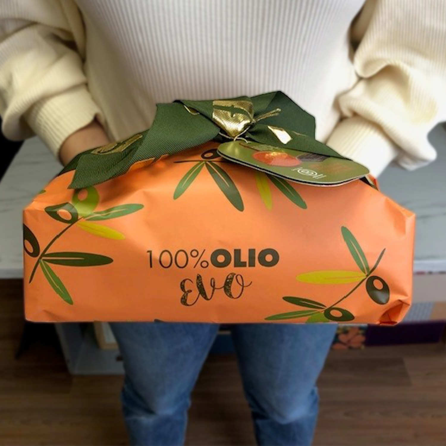 Lingot de Panettone à l'huile d'olive orange et chocolat fondant