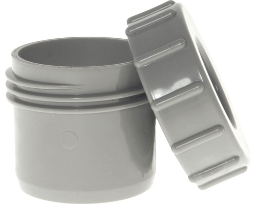 Airfit eindplug DN40 met schroefdop, grijs