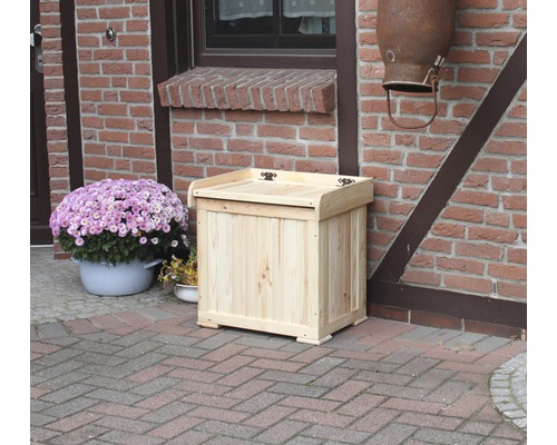 Patrick kussenbox, 56 x 43 cm, natuurlijk hout