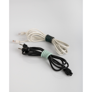Kabelbinder spiraal 2 kleuren 90mm - 2 stuks