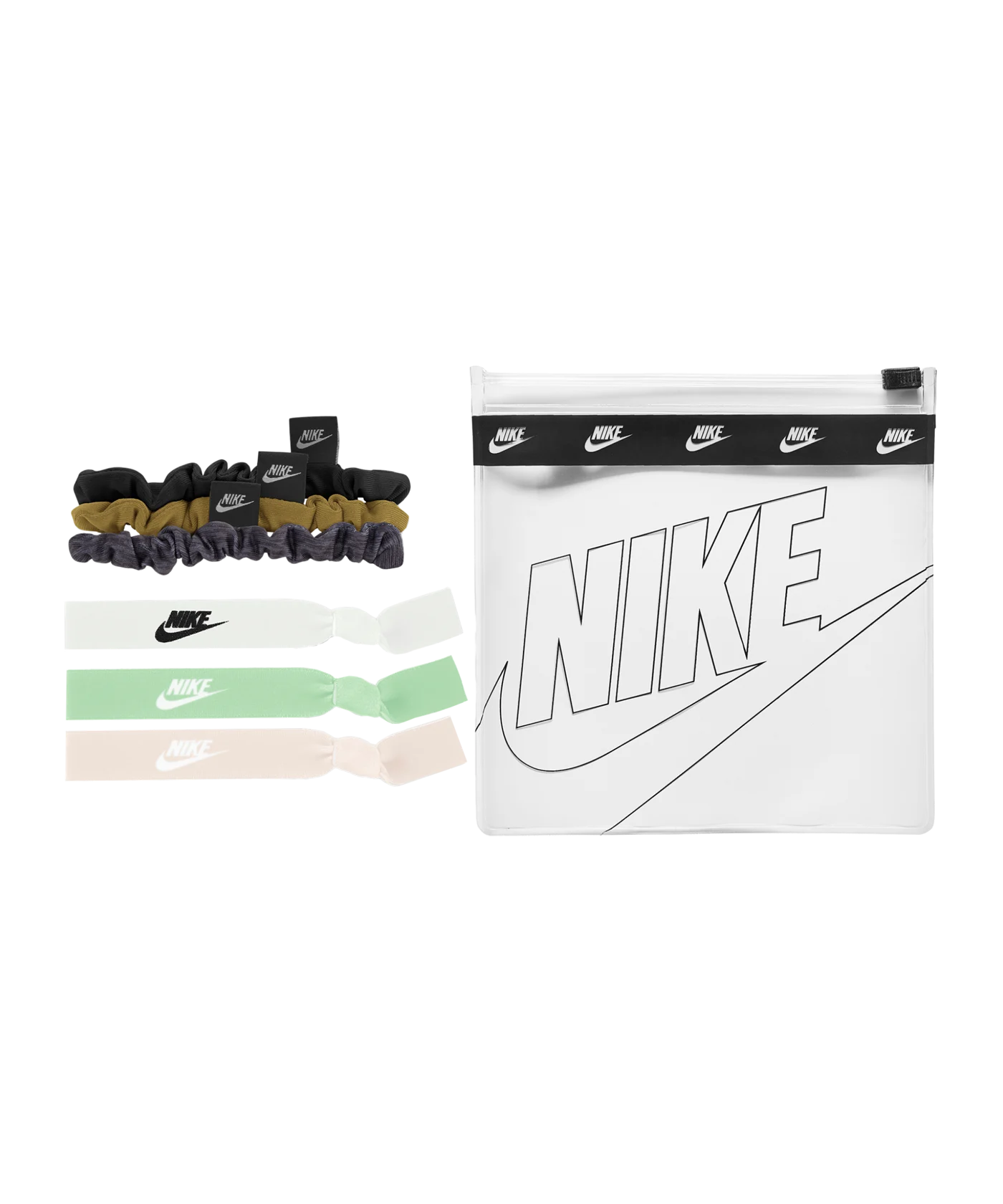 Nike Mixed Stirnband 6er Pack Schwarz Grau Braun F041