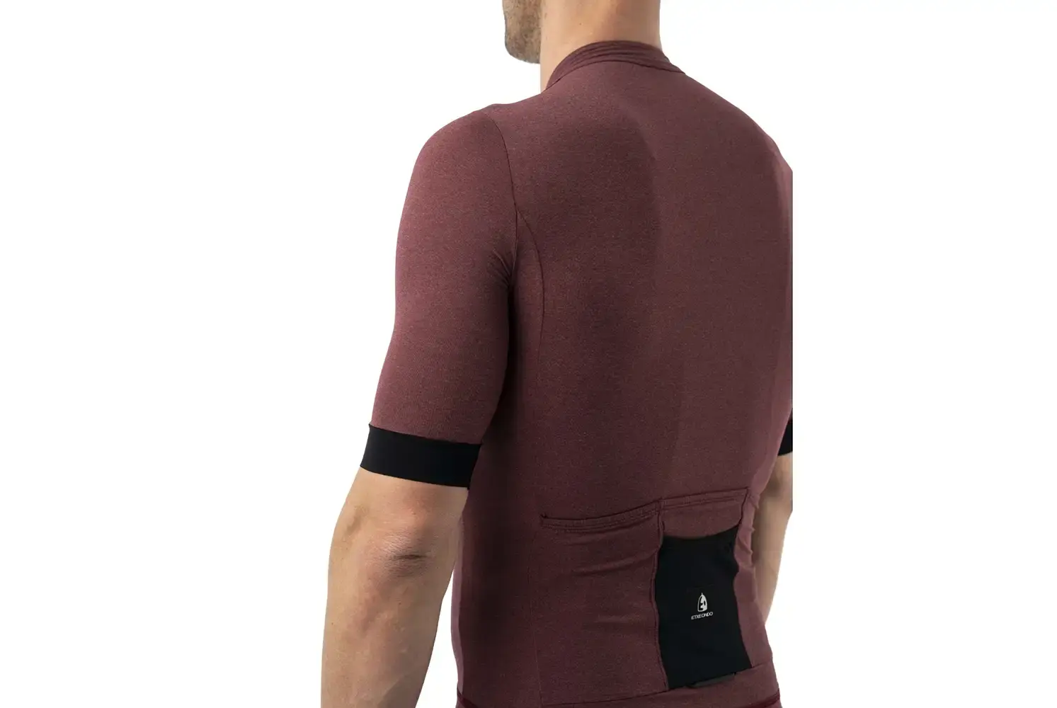 Etxeondo Ondar Fietsshirt Korte Mouwen Donkerrood Heren