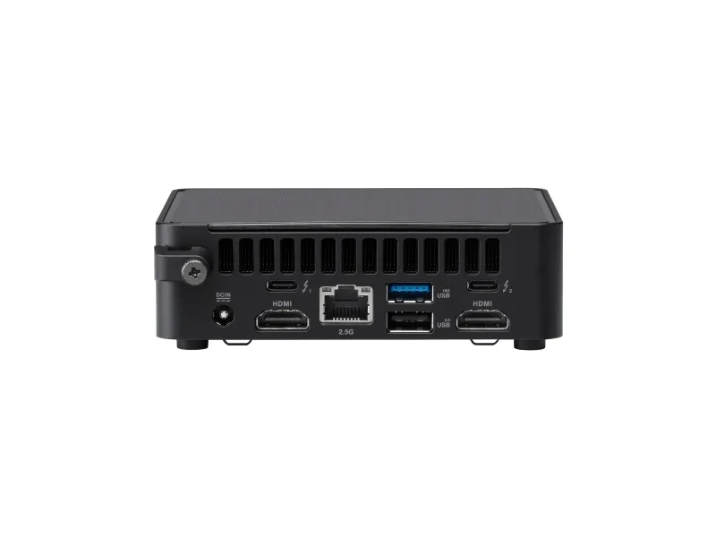 ASUS NUC 14 Pro RNUC14RVKU500002I - Barebone - mini PC 1 x Core Ultra 5 125H / op til 4.5 GHz - RAM 0 GB - Intel Arc Graphics - IEEE 802.11ax (Wi-Fi 6E), Gigabit Ethernet, 2.5 Gigabit Ethernet, Bluetooth 5.3 - sort
