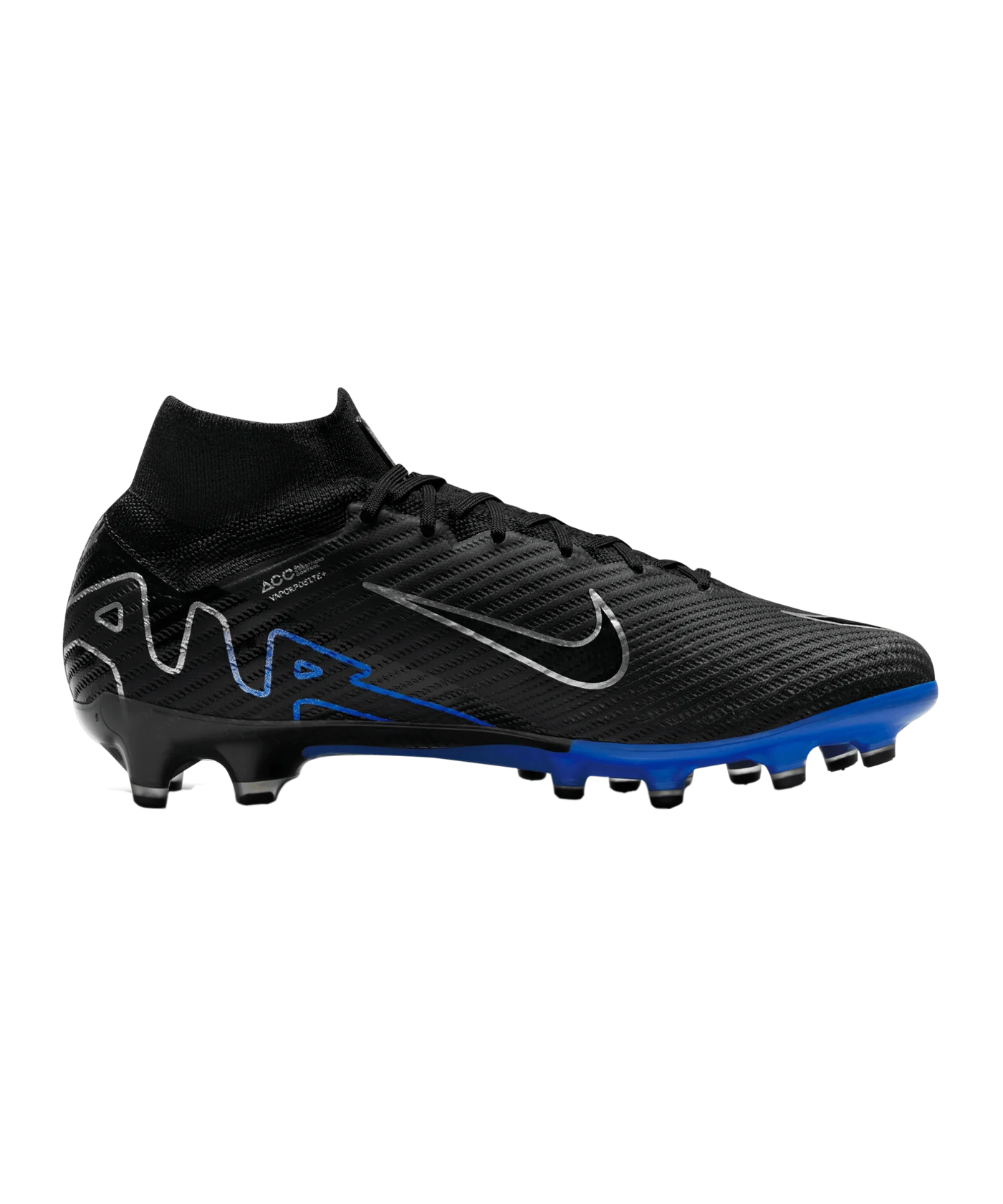 Nike Air Zoom Mercurial Superfly IX Elite AG-Pro Shadow Schwarz Silber Blau F040