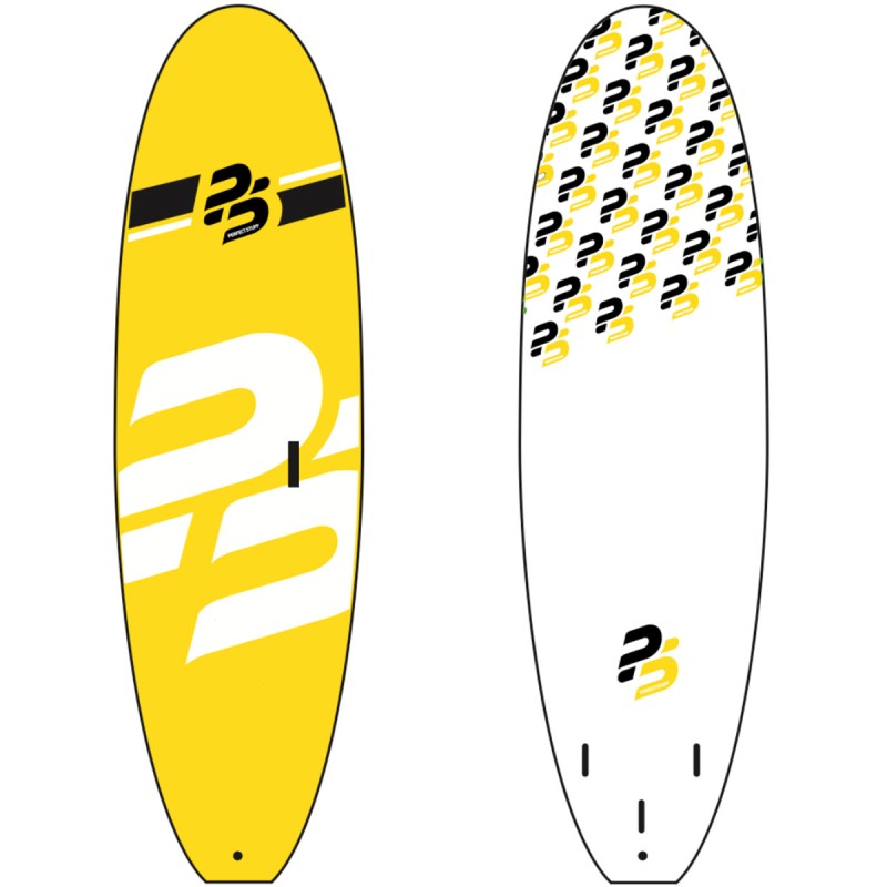 Planche surf Perfect Stuff Eva/Wood Stringers Jaune - The Corner Shop