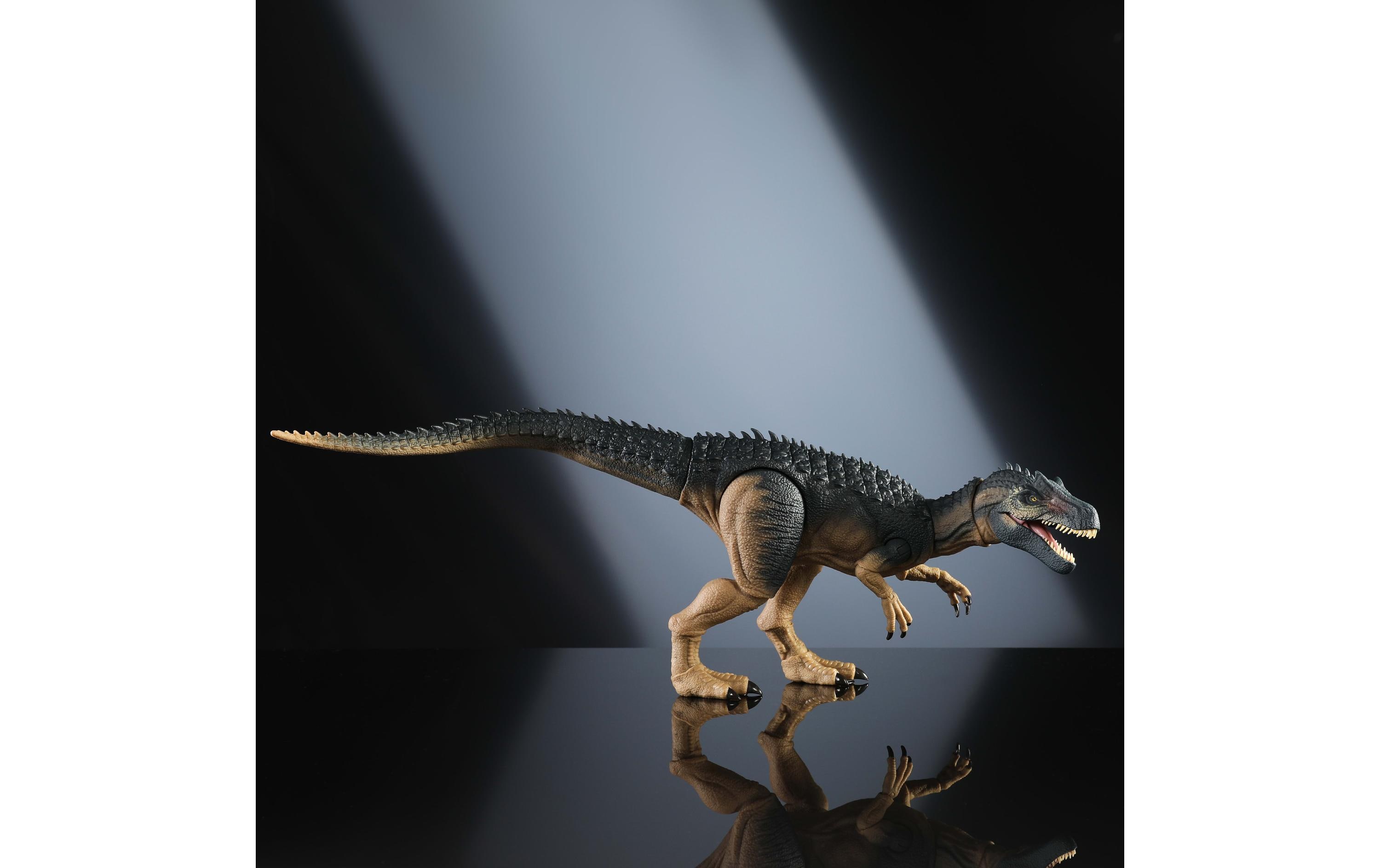Jurassic World Hammond Collection AllosaurusDinosaurier-Actionfigur mit Glasaugen und verdrahtetem Schwanz