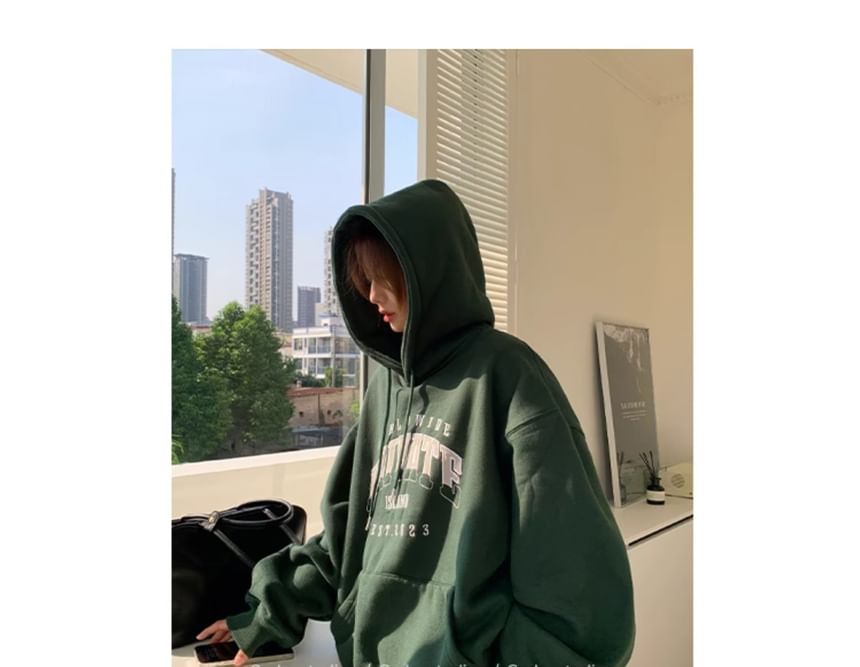 Alfie - Oversized hoodie met pofmouw en letters