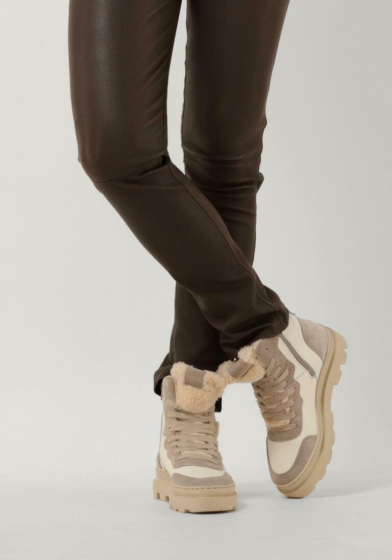 NUBIKK witte nubikk hoge sneaker monro macy fur