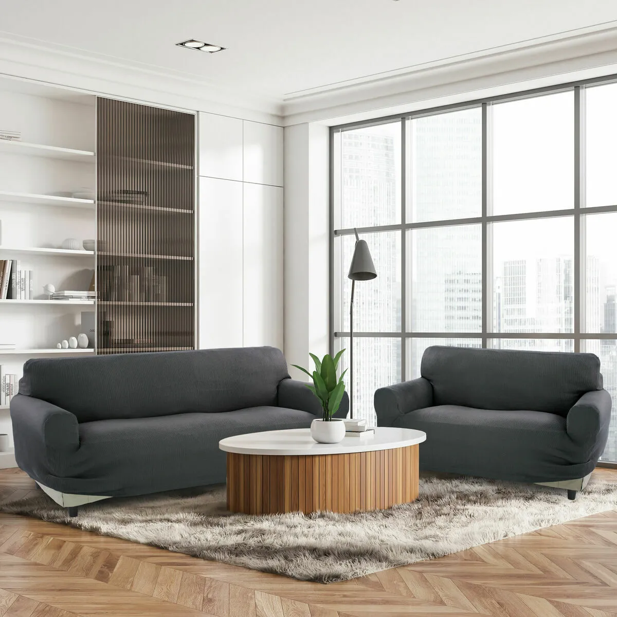 Sofakover Pocket Duo Romeo - Gris