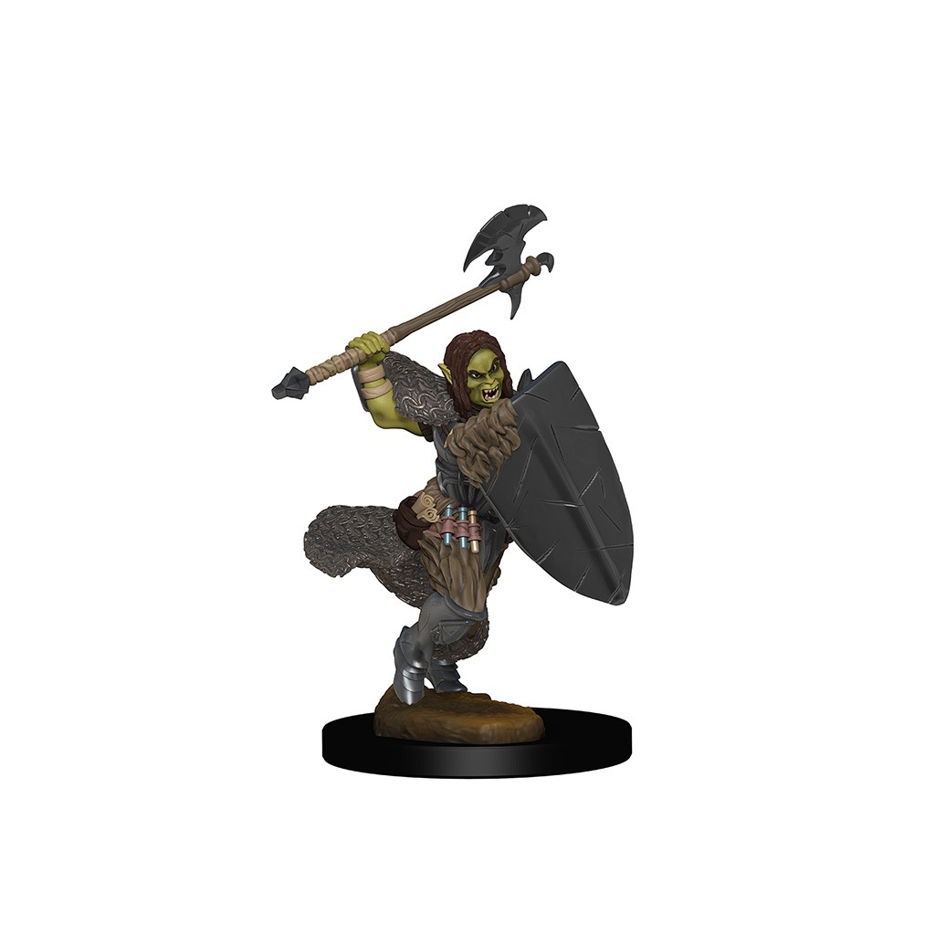 Pathfinder Deepcuts Unpainted Miniatures: Half-Orc Female Barbarian