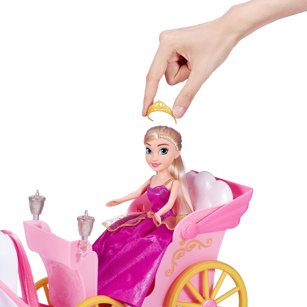 Sparkle Girlz Prinzessinnenpuppe mit Pferd und Kutsche von ZURU