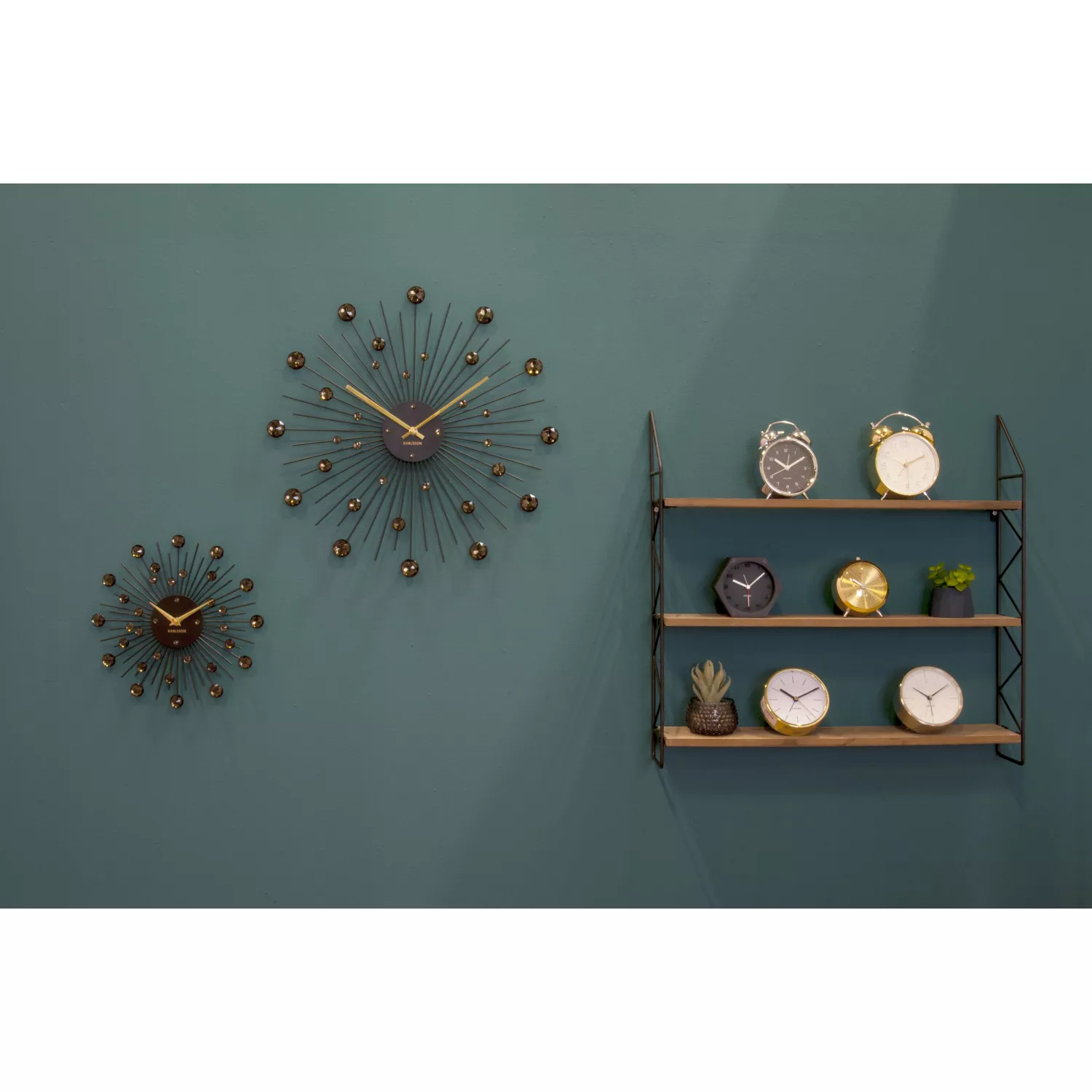 Karlsson Sunburst Crystal Vægur KA4859BK