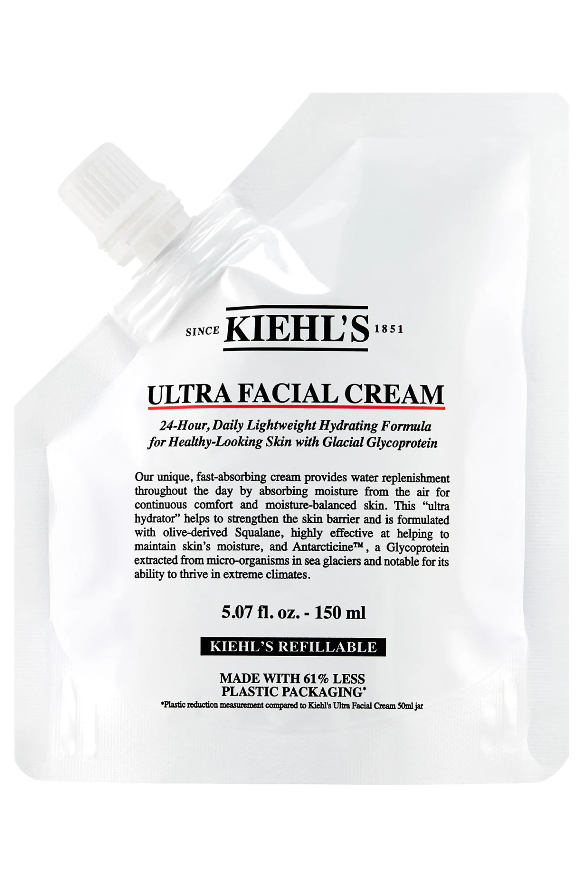 Kiehl's Crème hydratante légère 24h Ultra Facial rechargeable