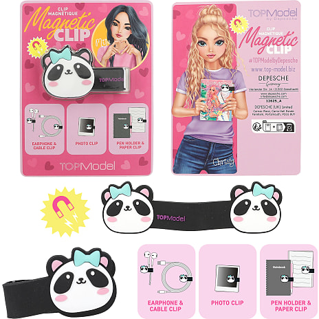 TOPModel klips med magnetlukning – flere varianter - assorteret