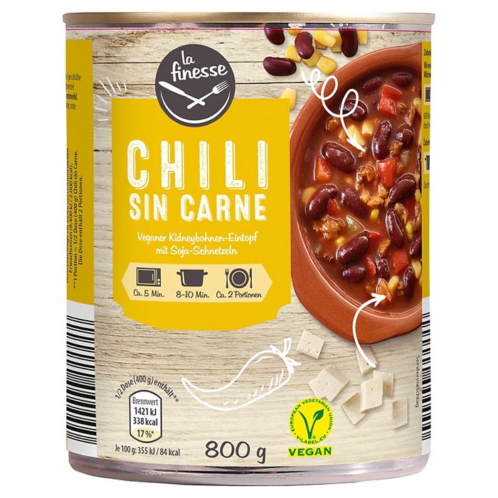 SPEISEZEIT Chili sin Carne 0,8 kg