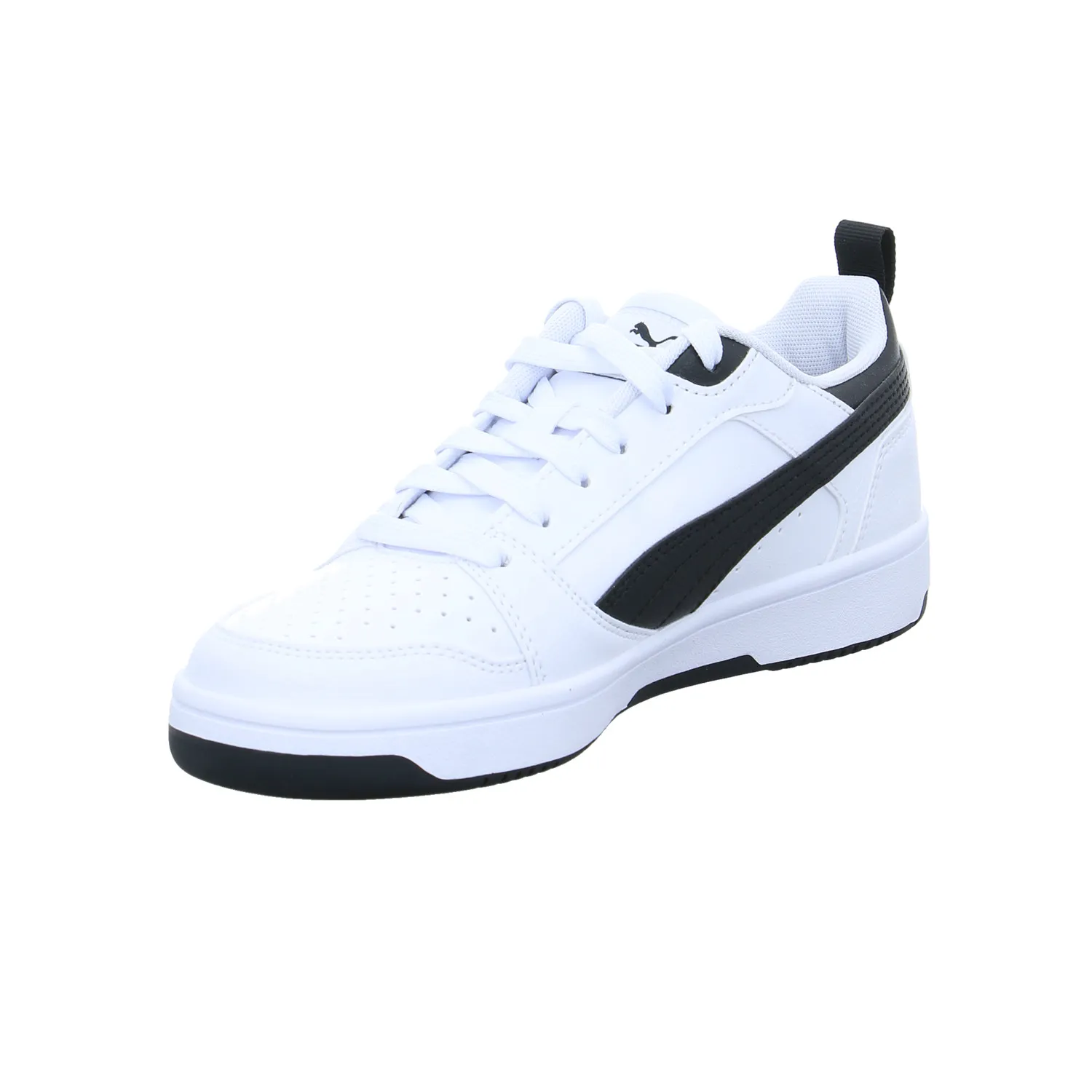PUMA Kinder Sportschuh Weiss Lederimitat
