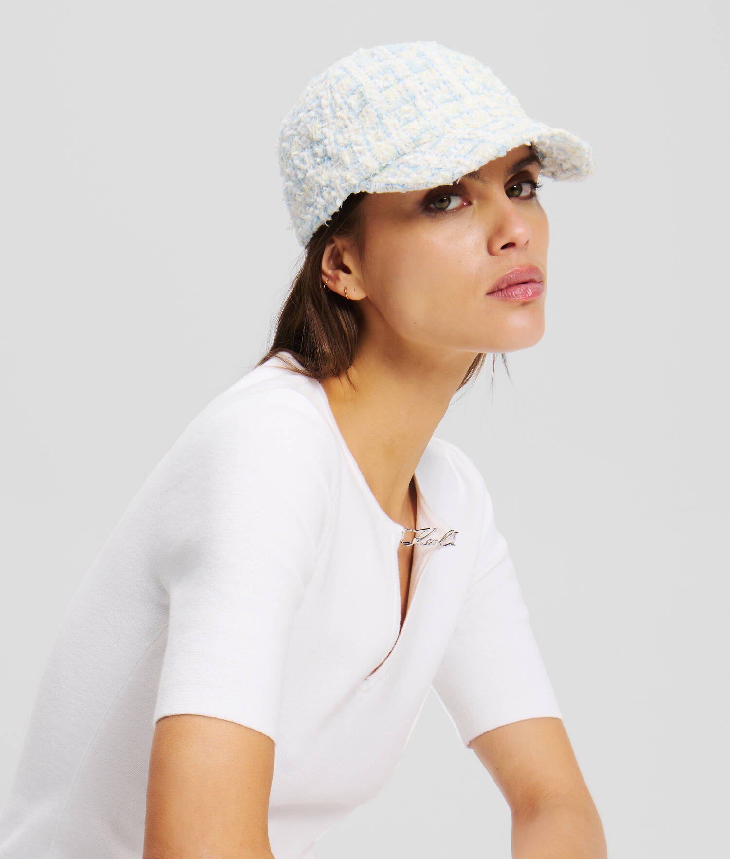 CASQUETTE EN BOUCLÉ K/SIGNATURE - Boucle Kentucky Blue White