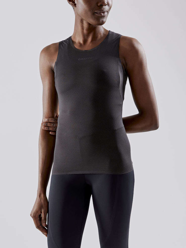 Craft Pro Dry Nanoweight Ondershirt Zonder Mouwen Zwart Dames