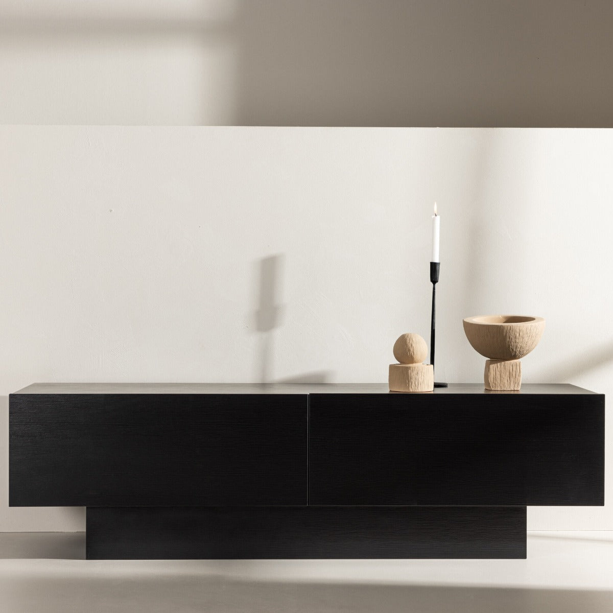 FjÃ´rd - Tv-meubel Zwart - 120cm - Cuenca
