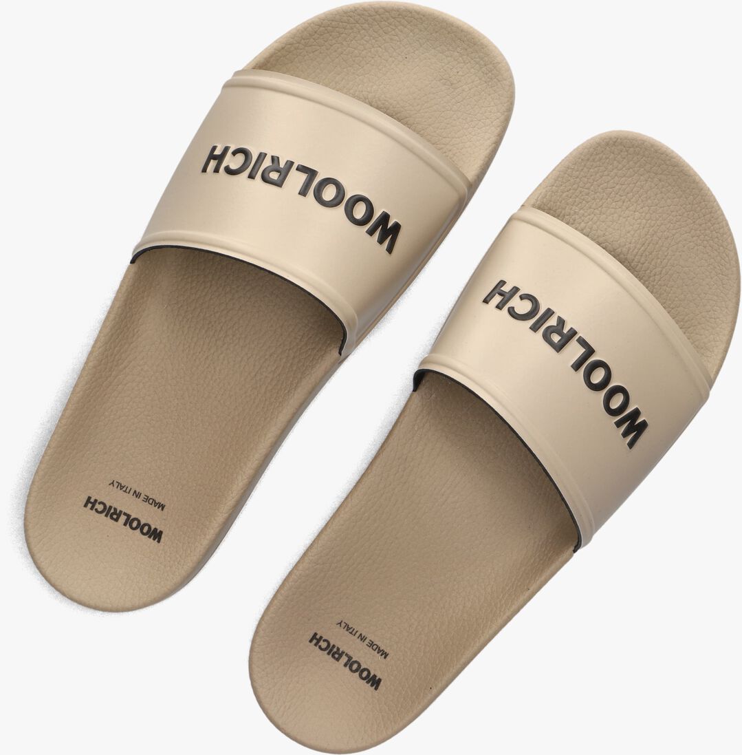 beige woolrich badslippers slide sandal