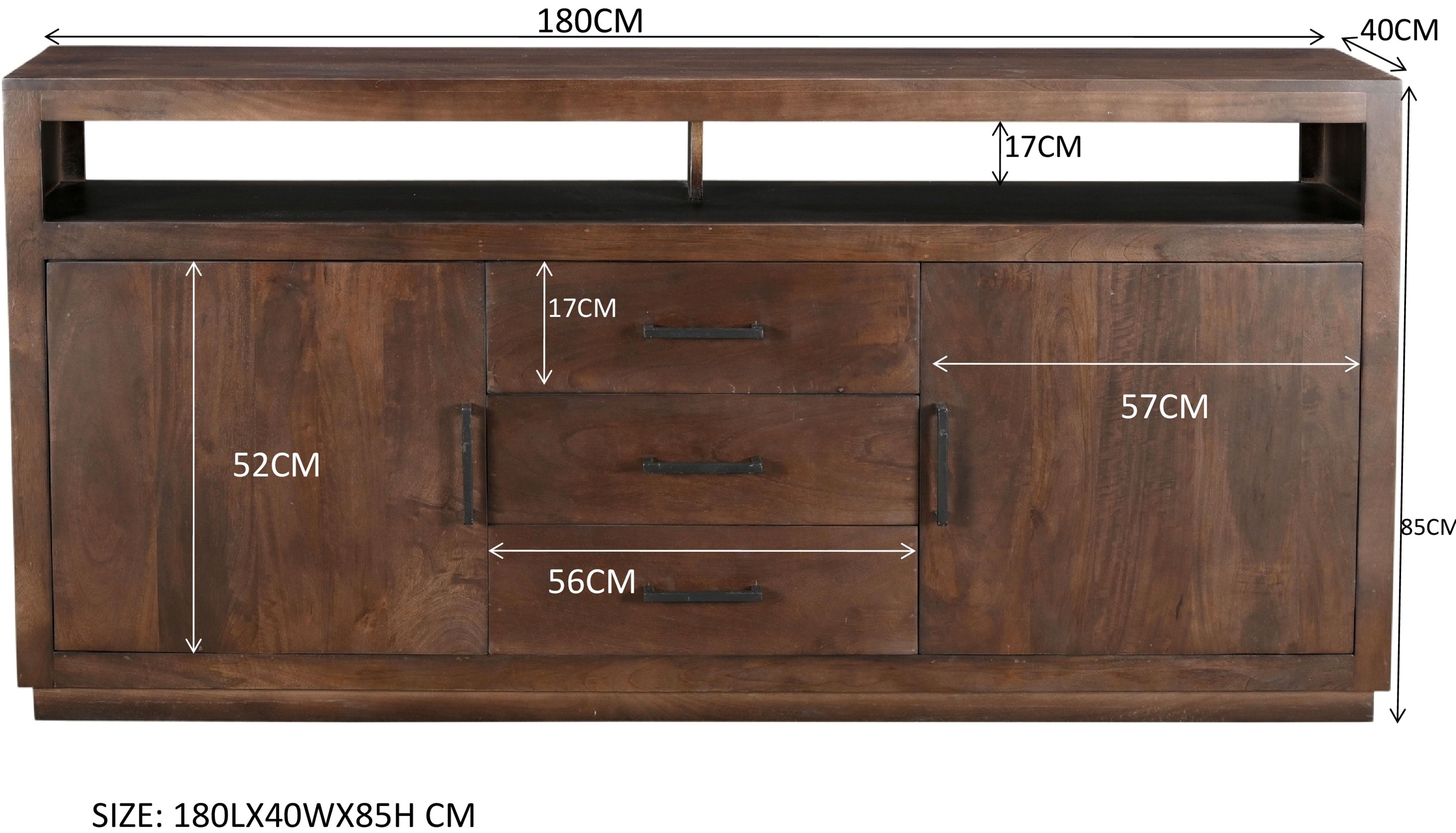 Dressoir Jaxx B180 x D40 x H85 cm