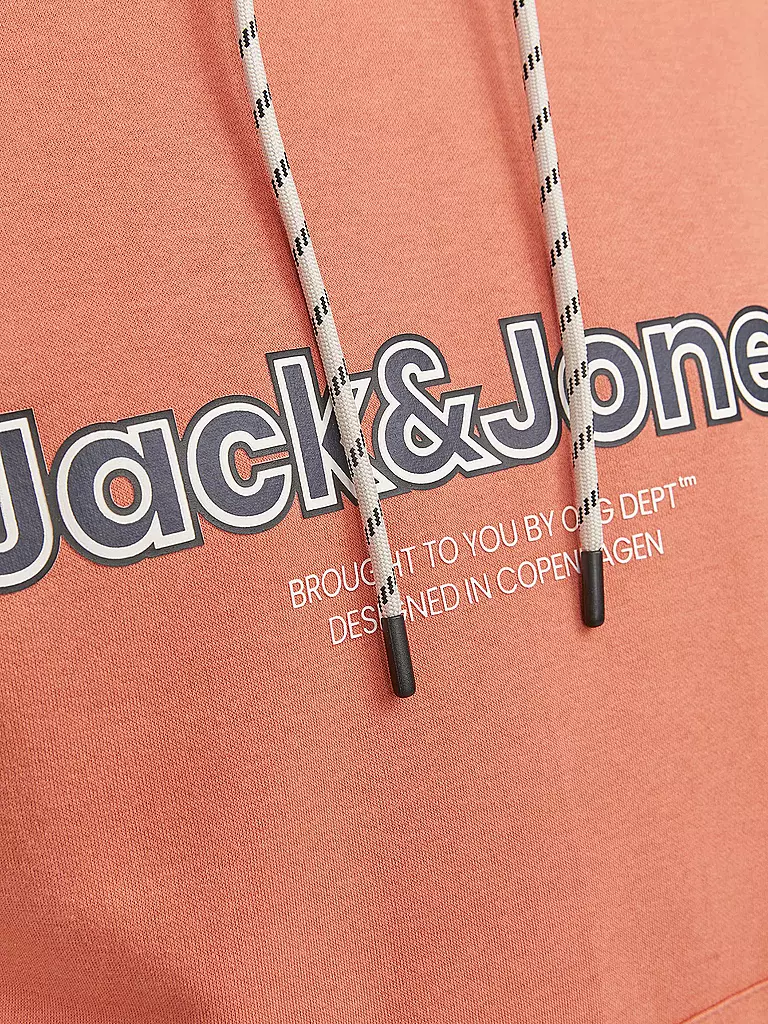 JACK & JONES Kapuzensweater - Hoodie JORLAKEWOOD orange