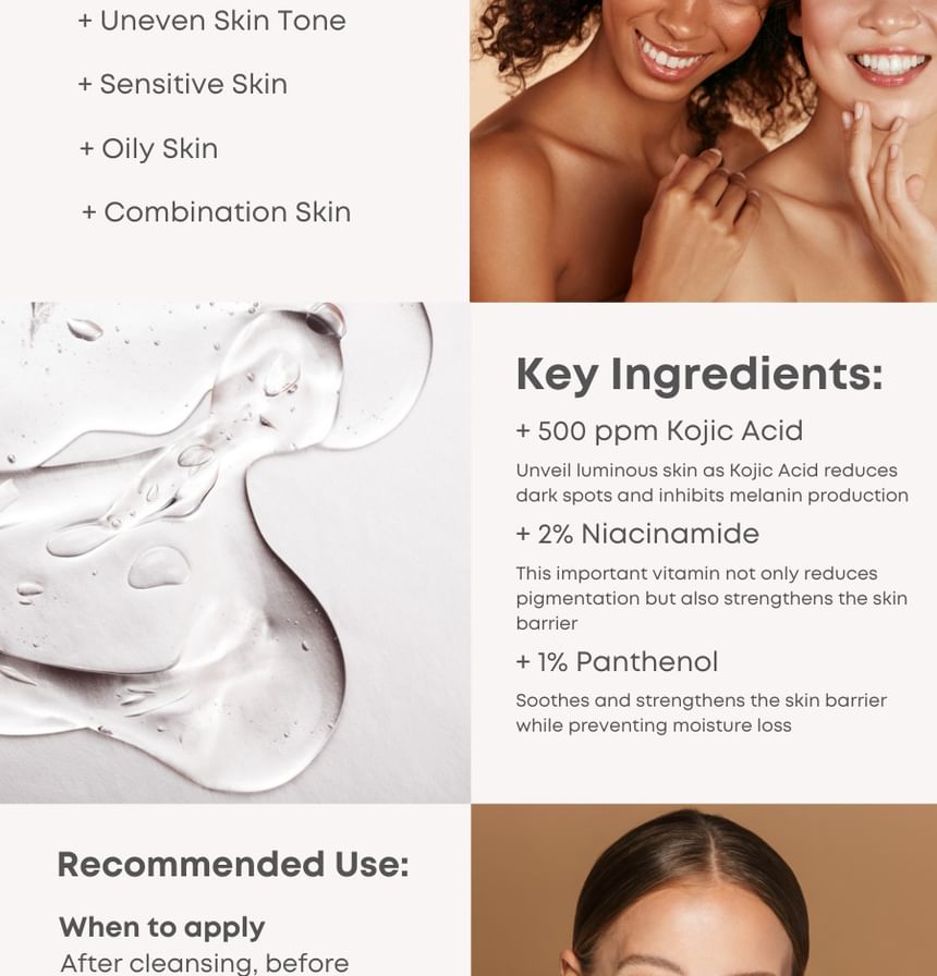 NINELESS - B-Boost Kojic Acid Glow Pad