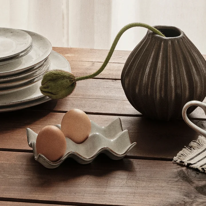 Broste Copenhagen - Nordic Sand Eierablage, beige