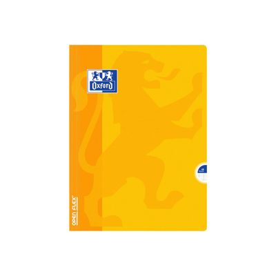 Oxford Openflex - Cahier polypro 24 x 32 cm - 48 pages - grands carreaux (Seyes) - disponible dans différentes couleurs