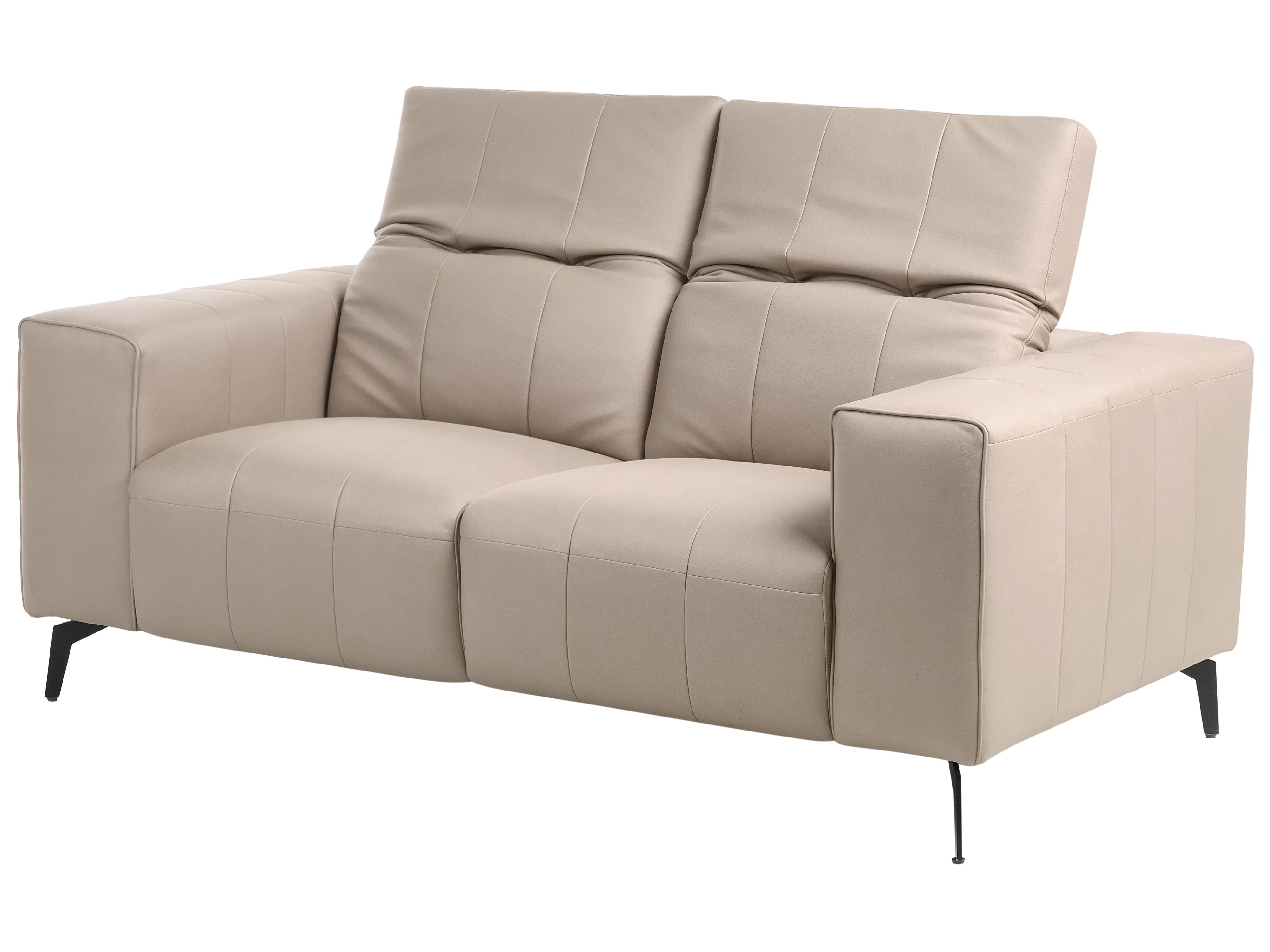 Bank 2-zits OMMEL Kunstleer Taupe