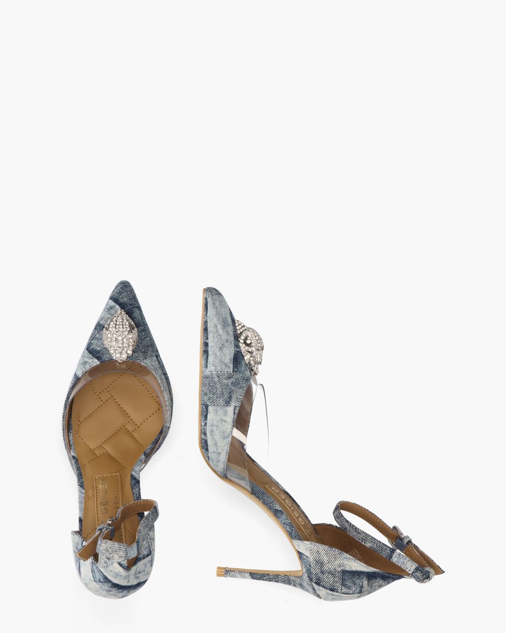 Kurt Geiger Belgravia Vinyl High Heel Jeansblauw Damespumps