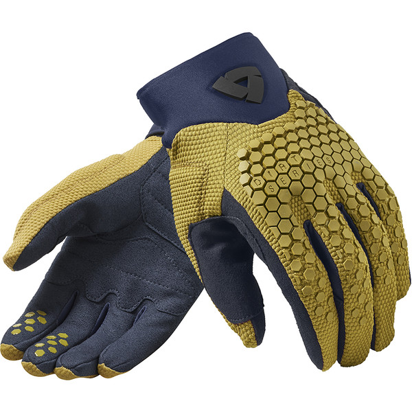 Rev'it - Gants Massif Jaune / Bleu foncé