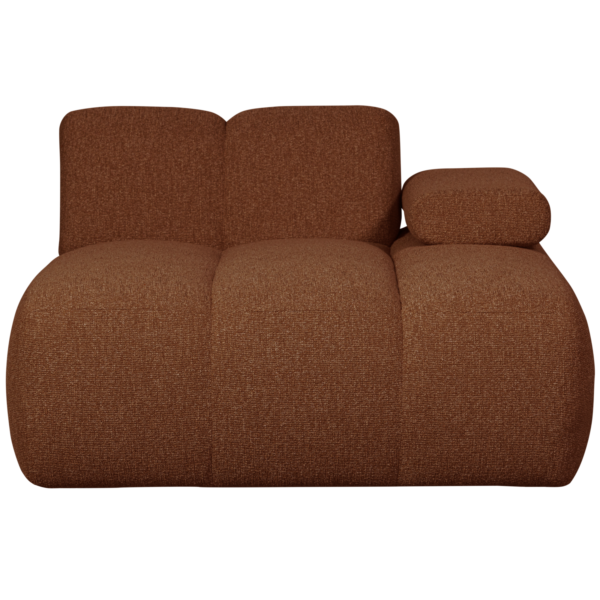 Chaise Longue Mojo Element Mojo Chaise Longue Element Rechts - Bouclé - Roestbruin Melange