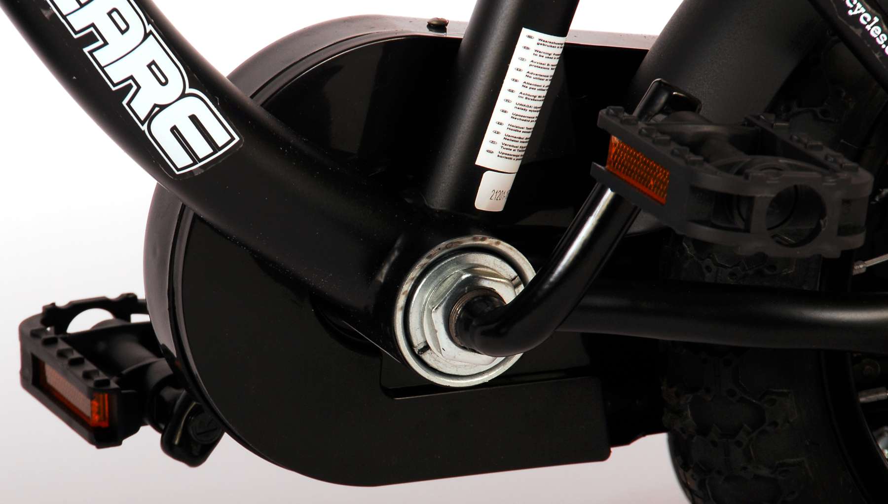 TPFSports Black Cruiser Kinderfahrrad - Jungen - 12 Zoll - Rücktritt + Handbremse - Schwarz