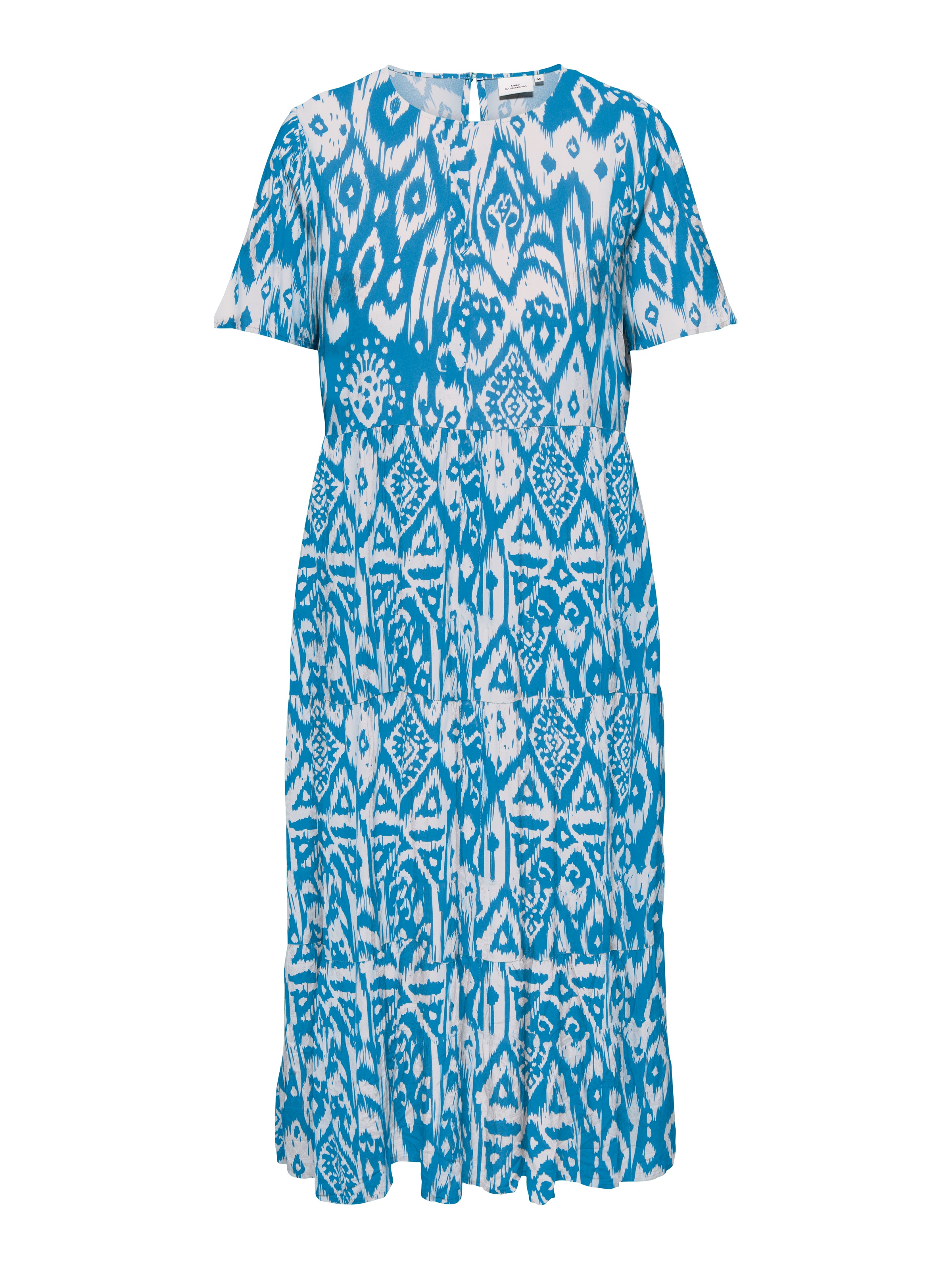 ONLY CARMAKOMA Druckkleid »CARMARRAKESH LIFE SS MIDI DRESS AOP« Sommerkleid