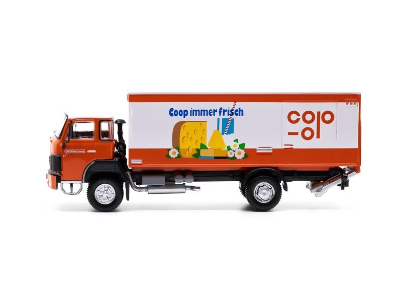 ACE LKW Saurer D290B F4 x 2 Frigo Coop Käse 1:87 Detailliertes Kühlwagen Modell für Sammler