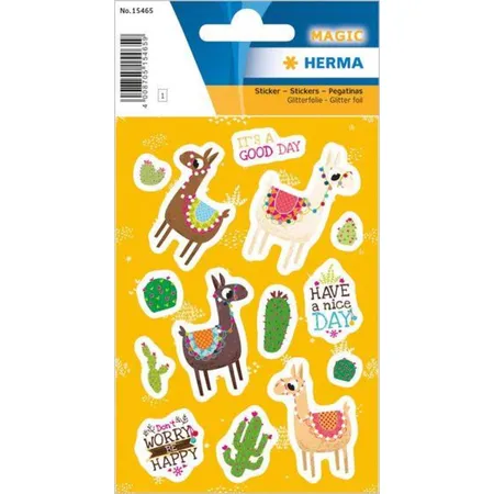 HERMA Magic Sticker Das Lama, beglimmert