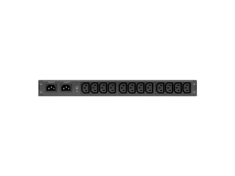 APC NetShelter - Automatisk transferkontakt (rackversion) - AC 207-253 V - 2000 VA - 1-faset - Ethernet 10/100/1000, USB - output-stikforbindelser: 12 - 1U - sort
