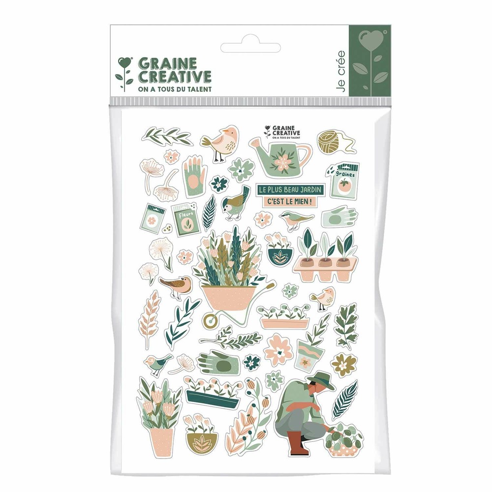 48 stickers jardin