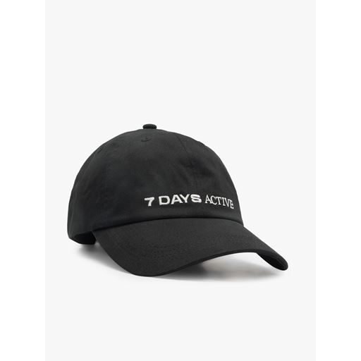 7 DAYS Active Logo Cap, Black, One size