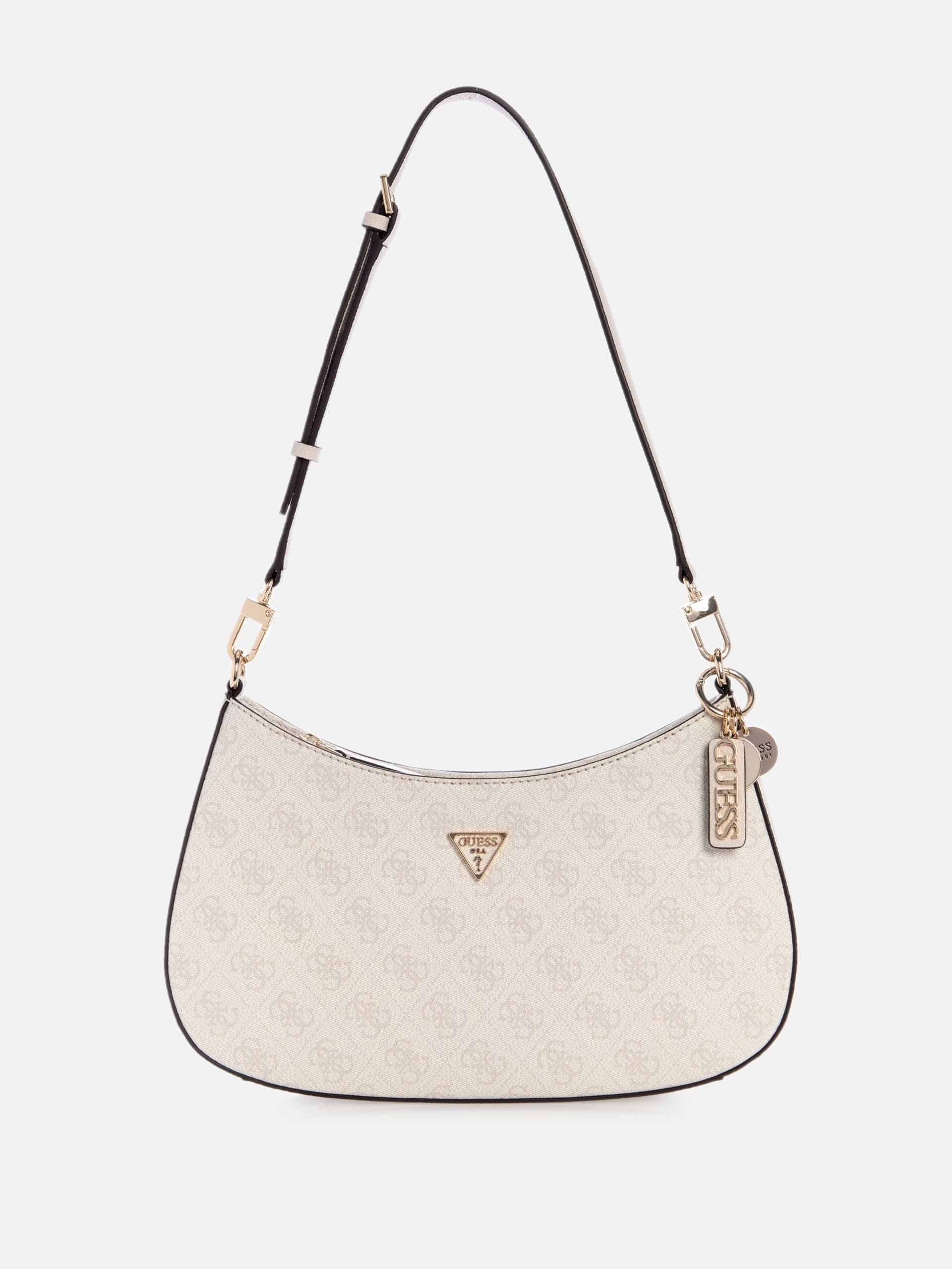 Bolsa de ombro Noelle em couro saffiano