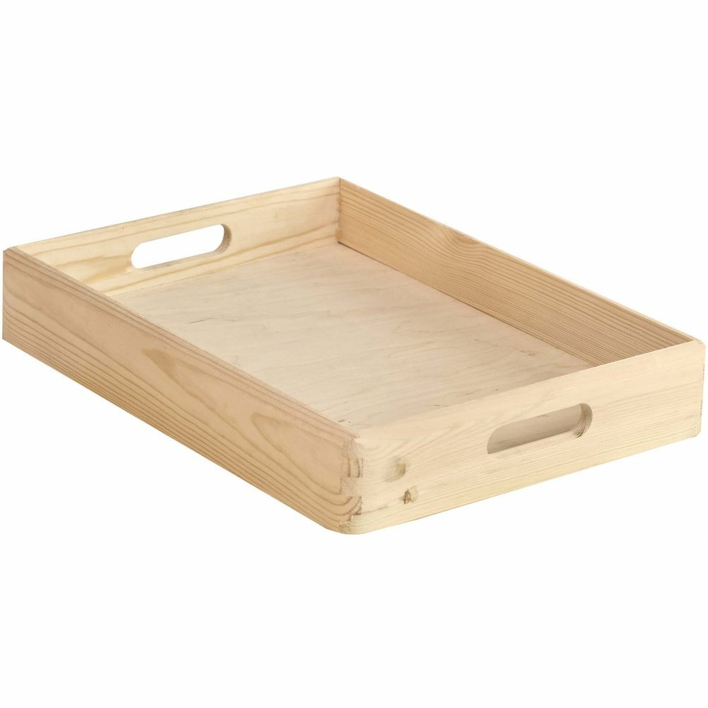 Caisse en bois de rangement 40 x 30 x 7 cm