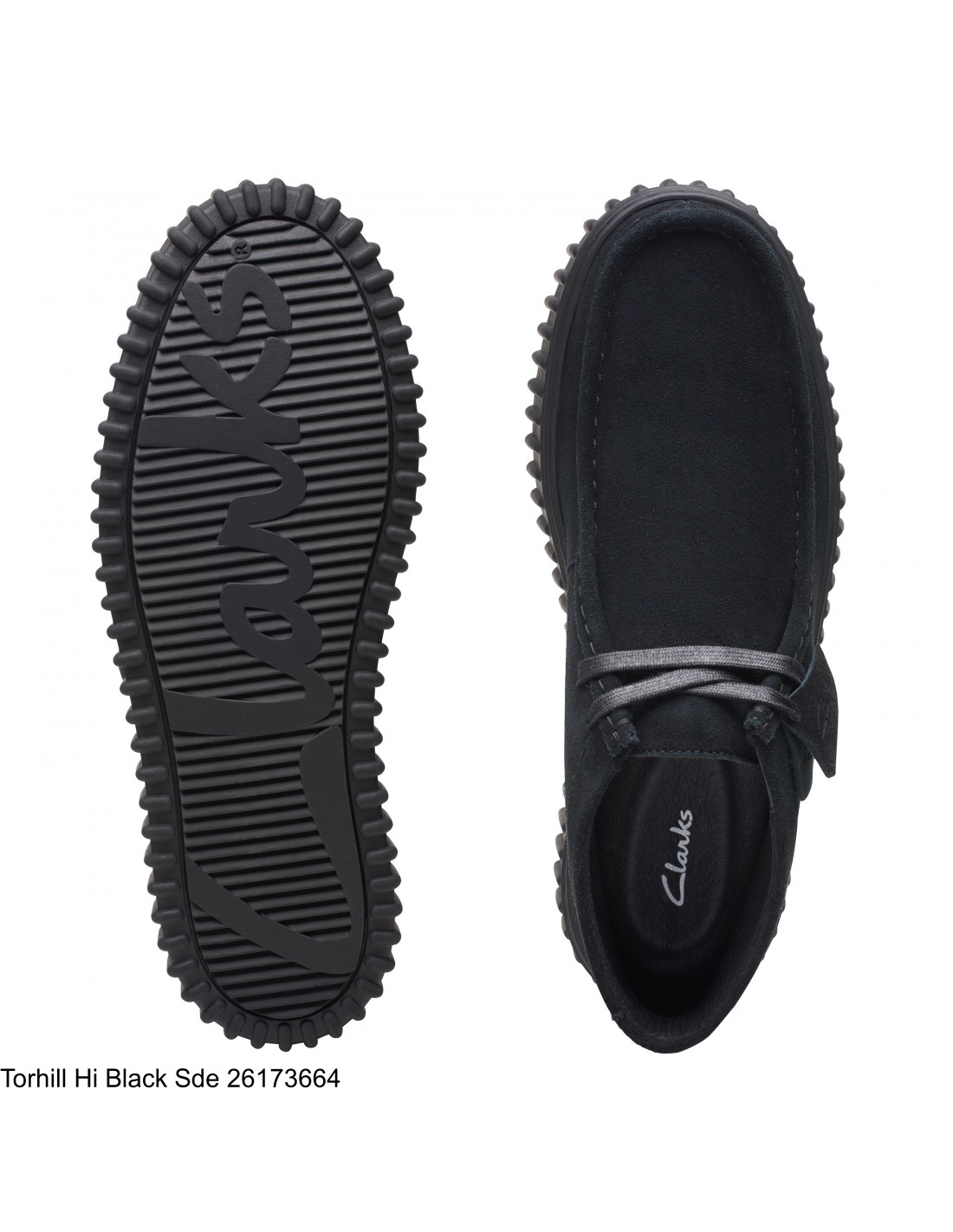 clarks Derbies homme torhill hi black sde