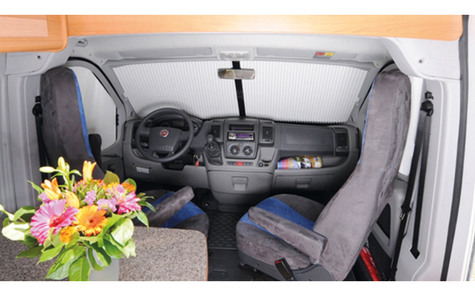 Remis Fahrerhausverdunkelung REMIfront IV Frontscheibe (Links- und Rechtslenker / ohne Sensoren) für Fiat Ducato (Modell X290) ab 2014