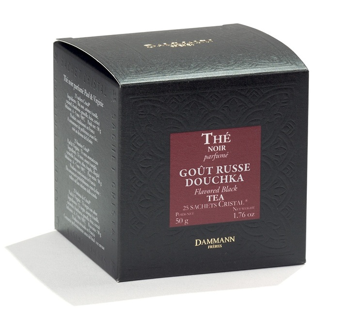 Thé noir Goût Russe Douchka - 25 sachets Cristal - DAMMANN FRÈRES