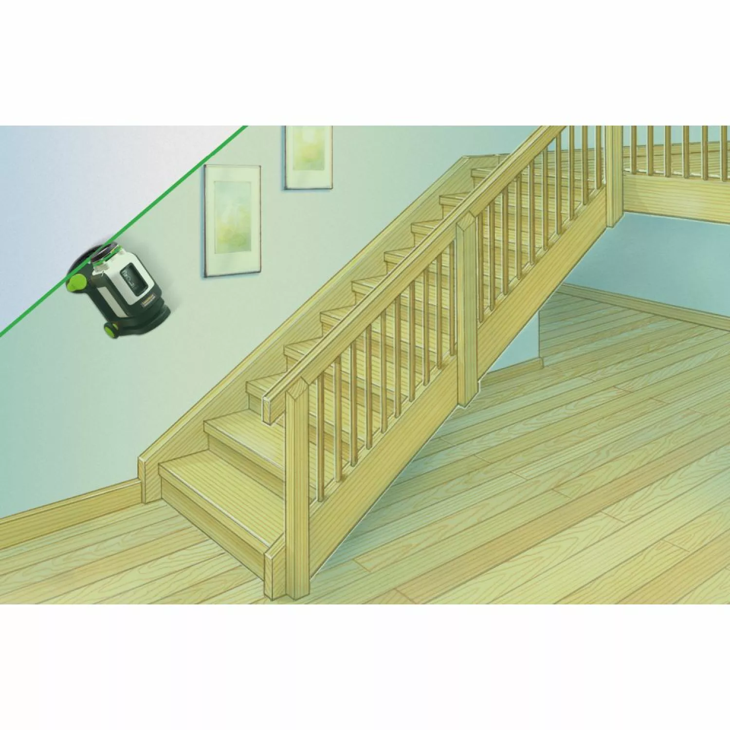 Laserliner SmartLine-Laser G360 Lijnlaser in tas - Groen - 30m