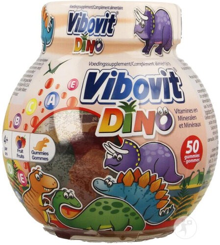 Teva Vibovit Junior 4+ Dino Gommes 50 Pièces