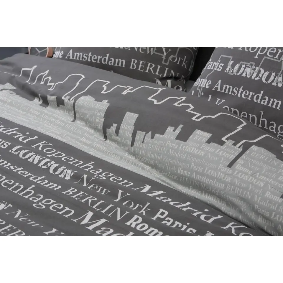 Ten Cate Katoenen Dekbedovertrek - 140x200/220 - Skyline Taupe