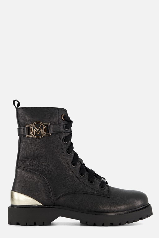 Mexx Sandy Sam Veterboots zwart Leer